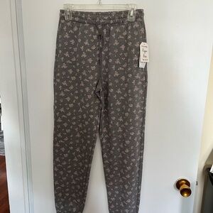 Hippie Rose floral drawstring sweatpants